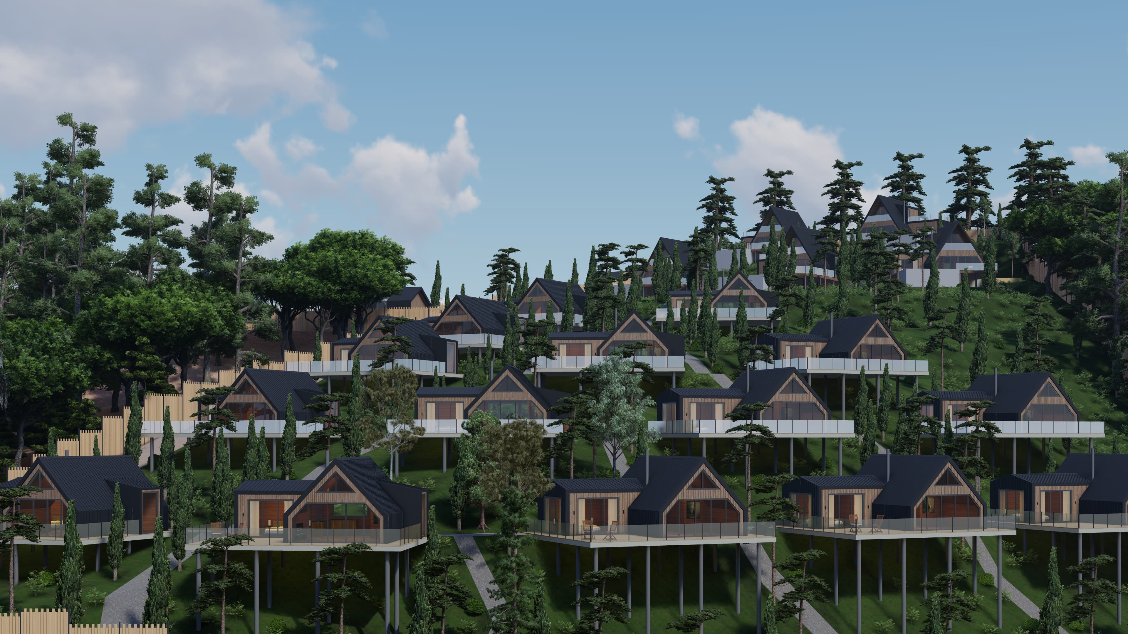 Overview of all bungalows