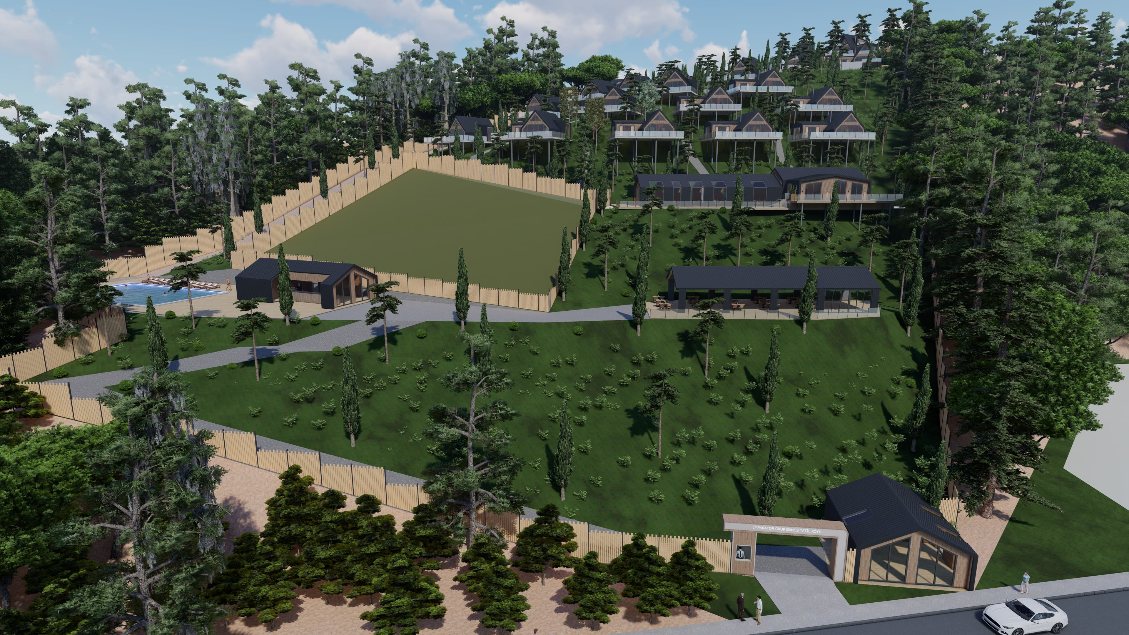 Complete site layout