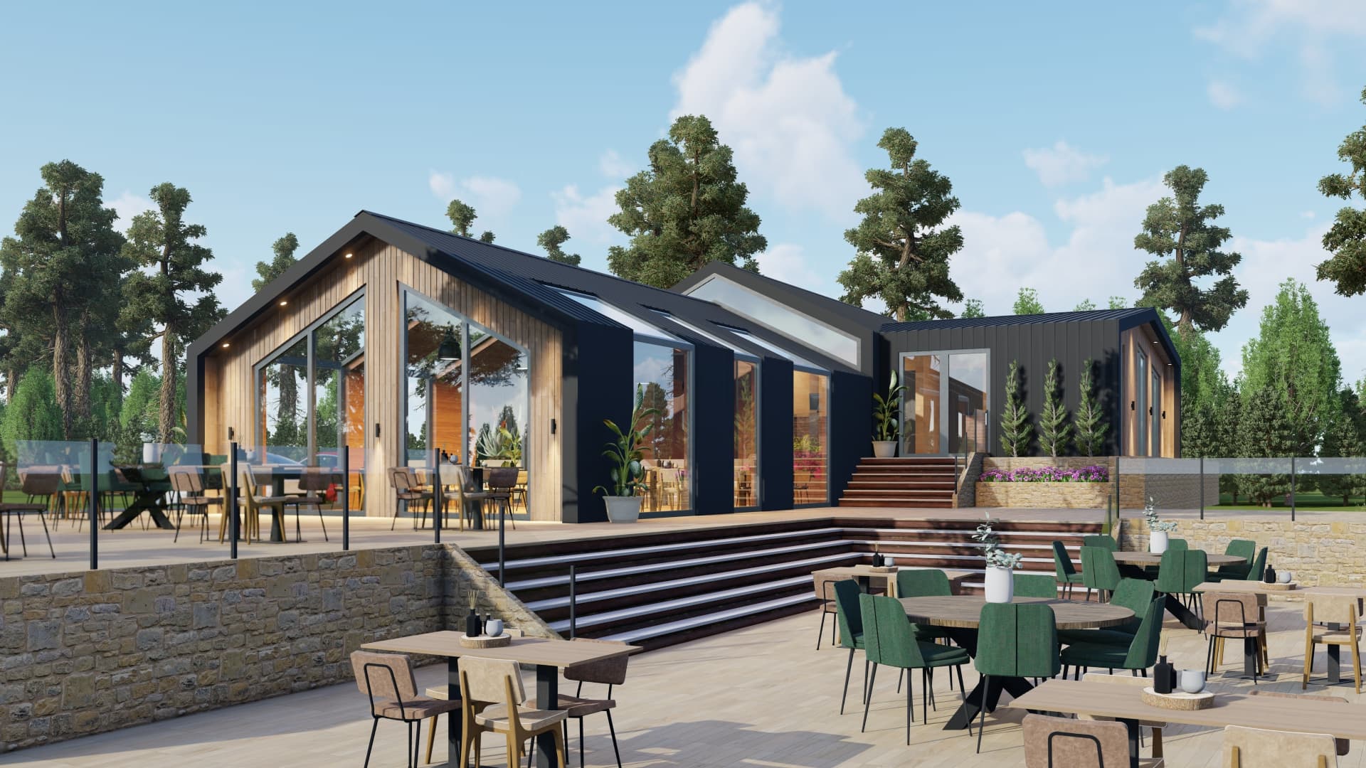 Restaurant interior view