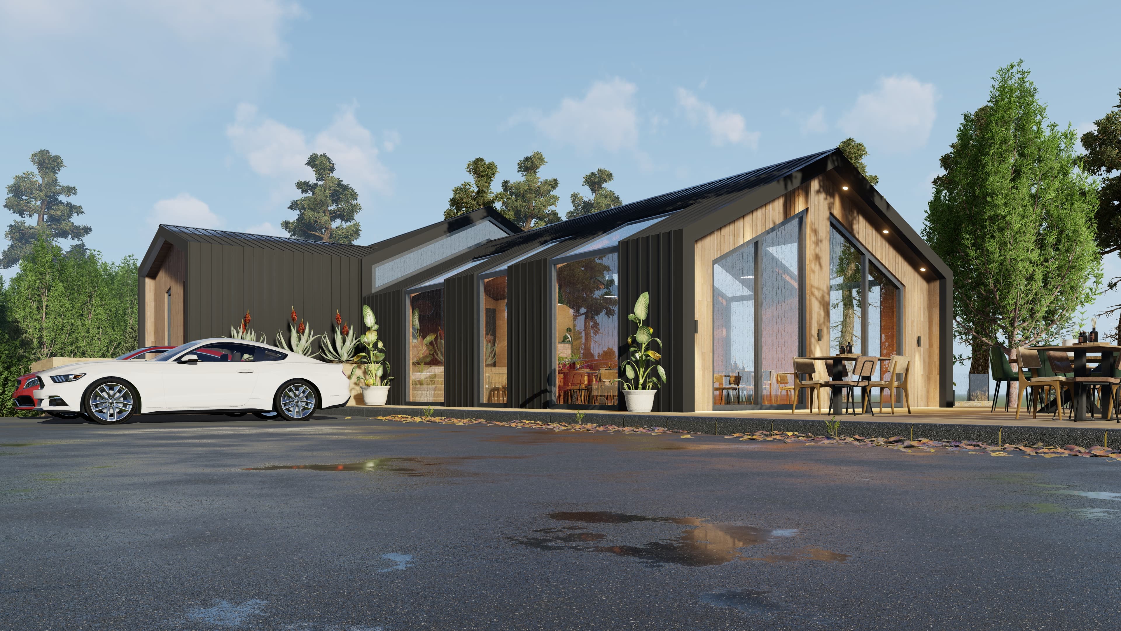 Restaurant exterior view