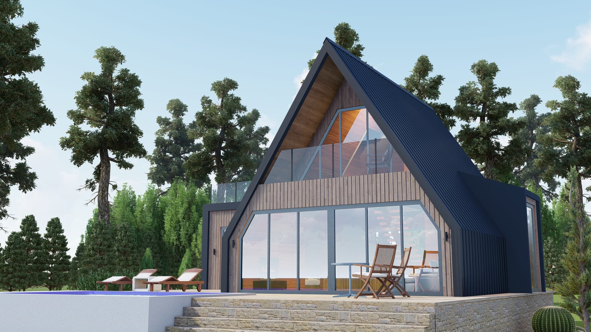 Alternative single bungalow view