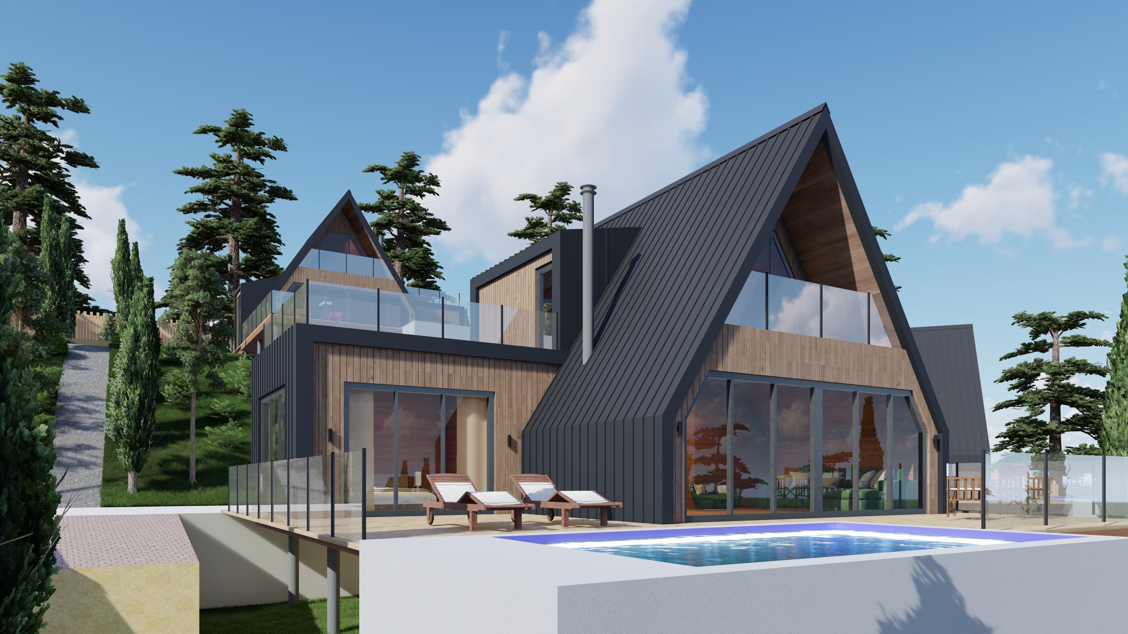 Single bungalow detail