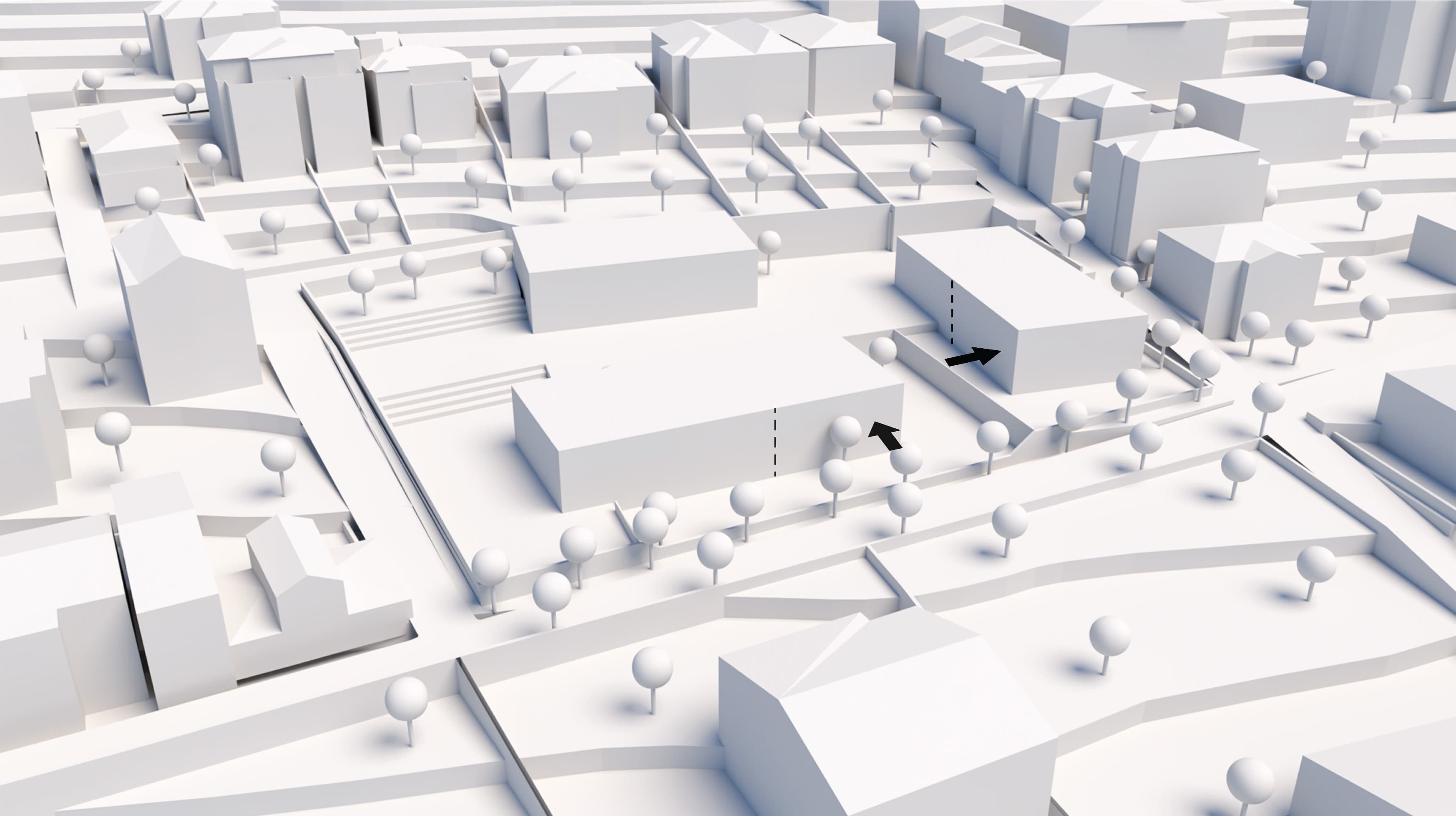 Mass Setback and Public Space Formation