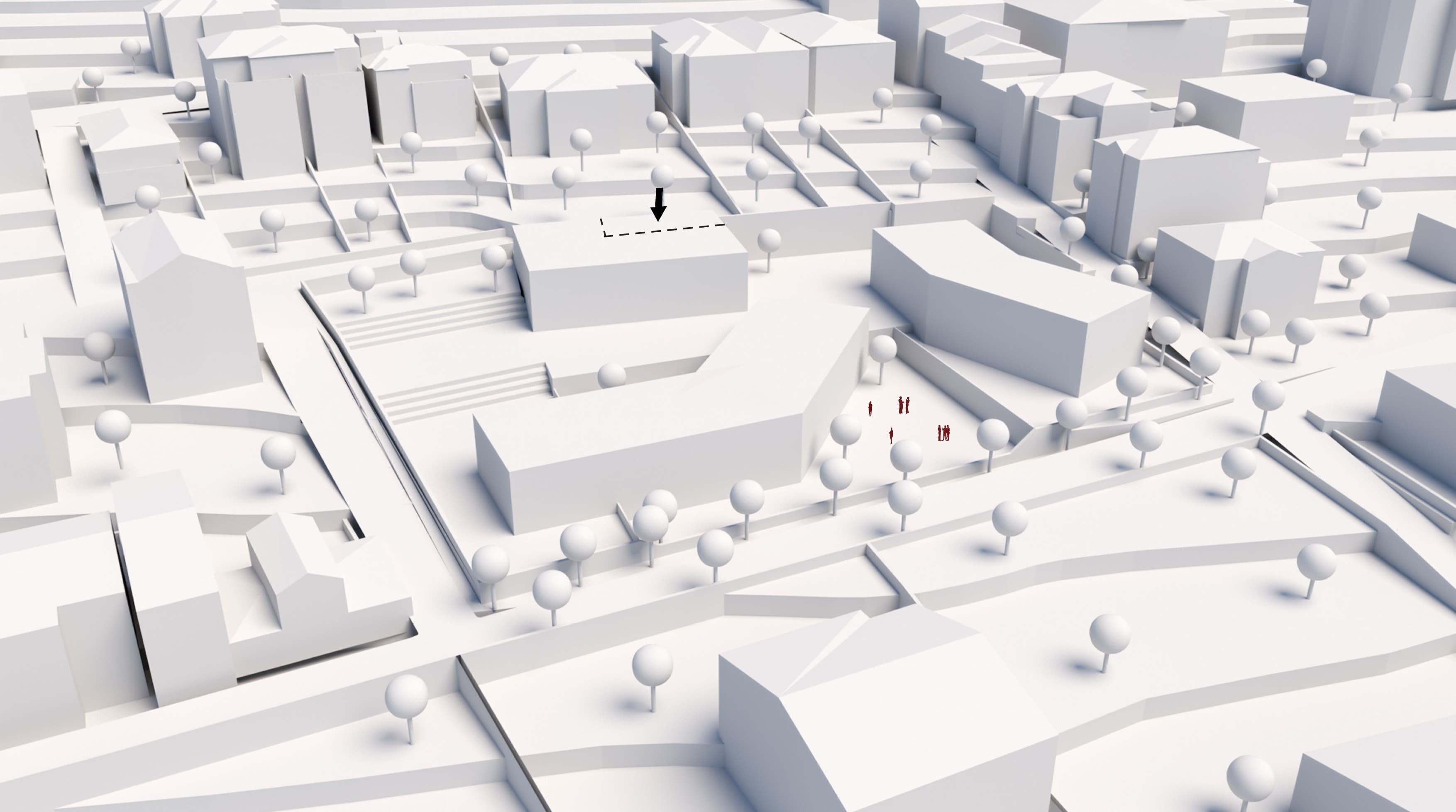 Mass Subtraction and Light-Focused Open Area